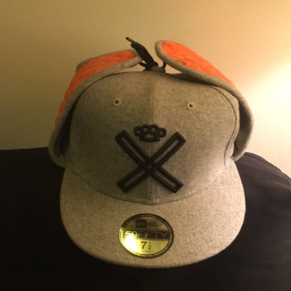 10.Deep New Era Lumberjack Hunter Fitted Hat 7 1/2